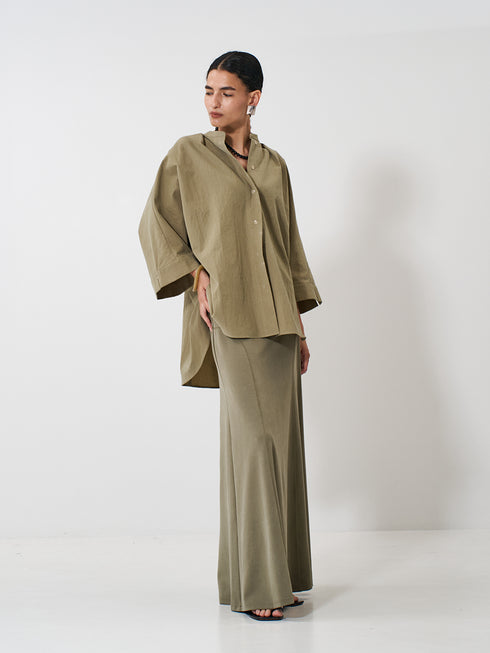 【 予約:2月上旬 】FIBRIL JERSEY SKIRT /Y261-21023